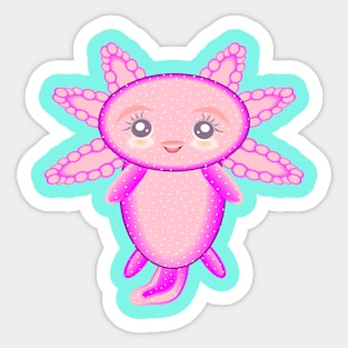 Aquarium Axolotl Salamander Sticker